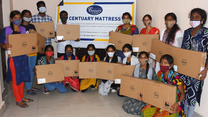 The Hyderabad-based foam and mattress maker gives laptops to under-graduate and post-graduate students