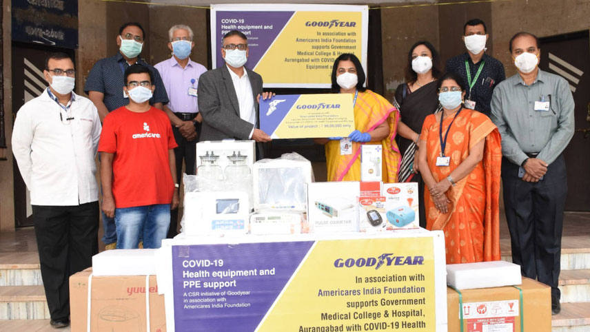 The partnership will support COVID-19 healthcare facilities in Faridabad and Aurangabad